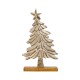 Χριστουγεννιάτικο Διακοσμητικό Δέντρο Αλουμινίου Fl0644 Χρυσό Χρώμα 19X6X31Εκ Fylianna 
