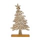 Χριστουγεννιάτικο Διακοσμητικό Δέντρο Αλουμινίου Fl0644 Χρυσό Χρώμα 24X6X41Εκ Fylianna 