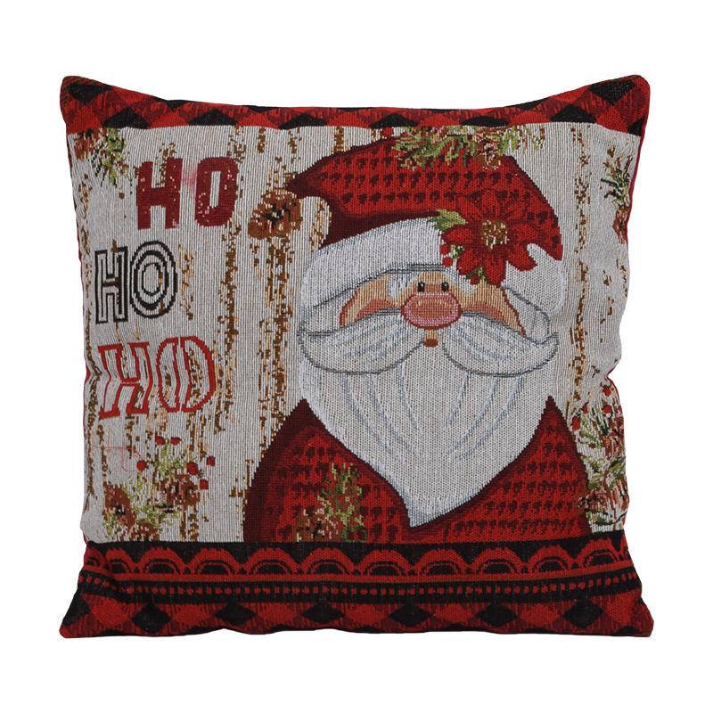 Χριστουγεννιάτικο Διακοσμητικό Μαξιλάρι "Santa Claus" Κόκκινο 44x44 εκ Fylliana