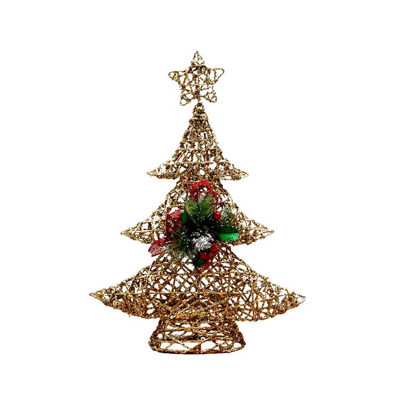 Χριστουγεννιάτικο Φωτιζόμενο Διακοσμητικό Δέντρο Fl2020 Μπρονζέ Fylliana