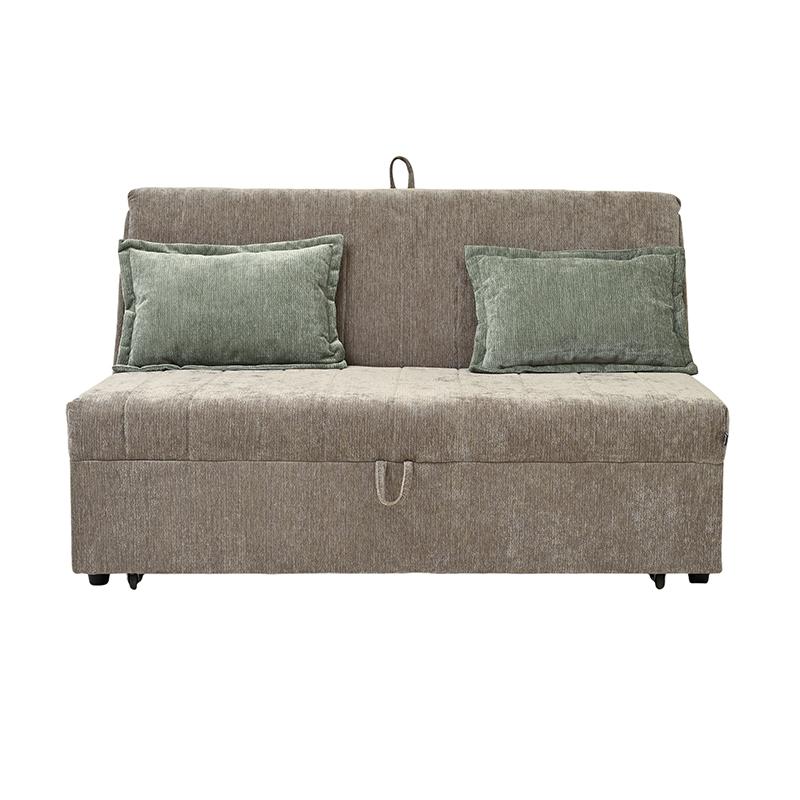Διθέσιος Καναπές - Κρεβάτι Nest Καφέ Χρώμα 145x100x92Εκ Fylliana 