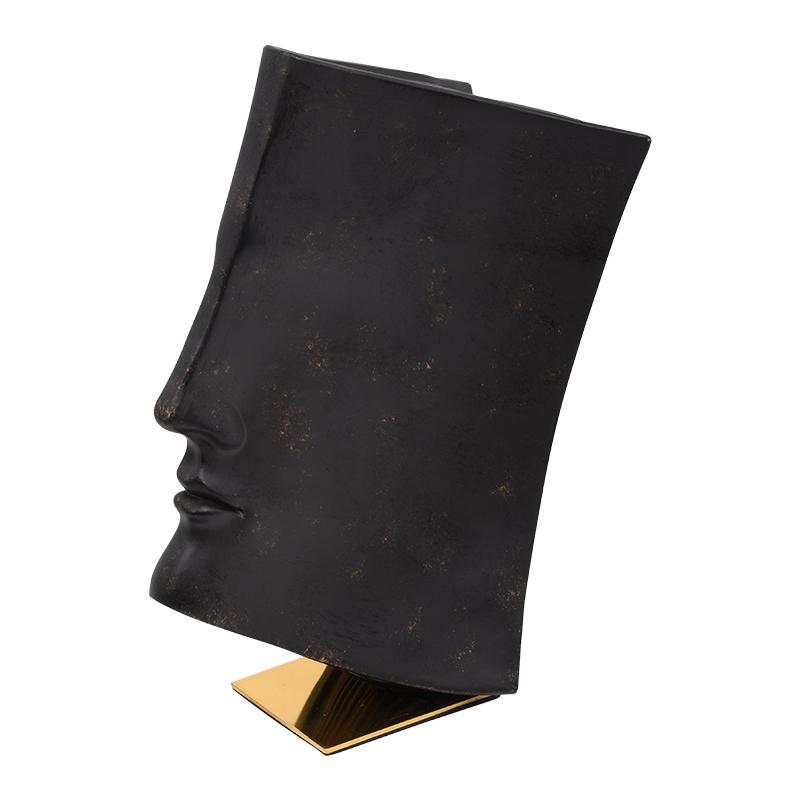 Επιτραπέζια Διακοσμητική Φιγούρα Fylliana Face Μπρονζέ Χρώμα 28,5x16,5x35Εκ