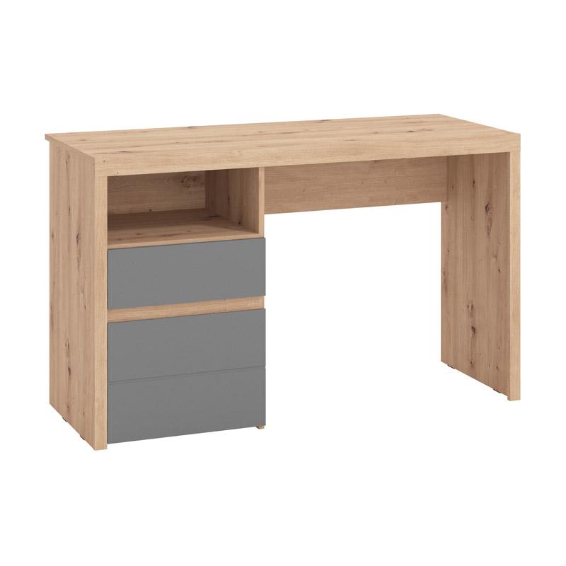 Γραφείο Hipatia 2f Lp Artisan Ξύλινο Γκρι Γραφίτης 127x51x77εκ. Fylliana