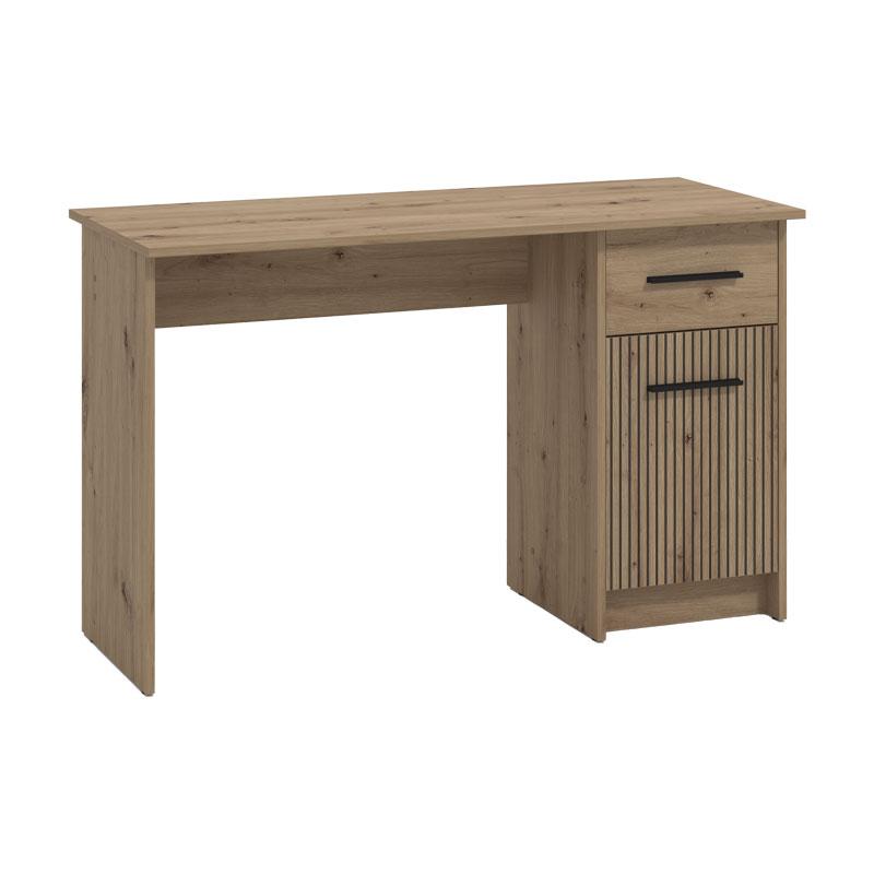 Γραφείο Teo Grey Artisan Oak-Artisan Με Γραμμ΄ές 122X51X75Εκ Fylliana