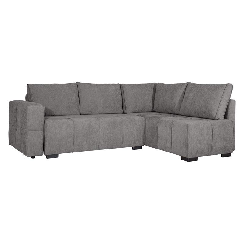 Γωνιακός Καναπές Space Γκρι 245x175x88εκ.