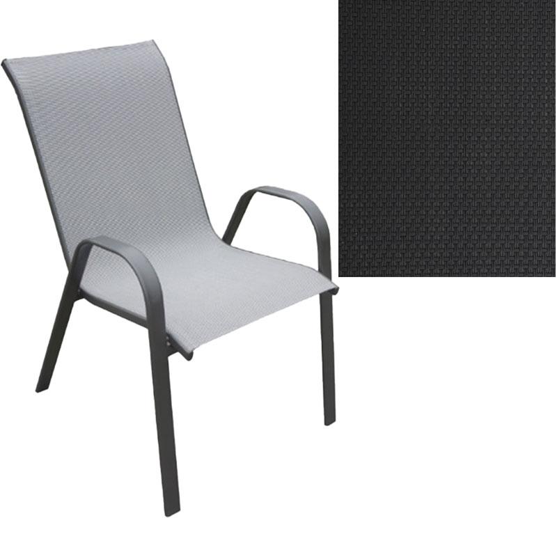 Πολυθρόνα Κήπου FL5001 Γκρι Χρώμα Textilene Γκρι Σκελετός 55x72x92 εκ txt Fylliana