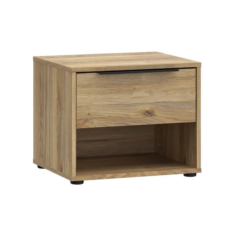 Κομοδίνο Aria Mauvella Oak Χρώμα 49X42X40Εκ Fylliana