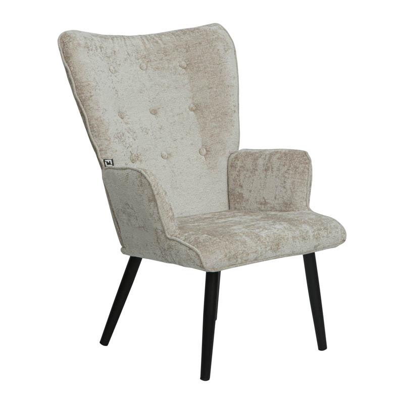 Πολυθρόνα Μπεζ-μαύρο 67x74x97cm