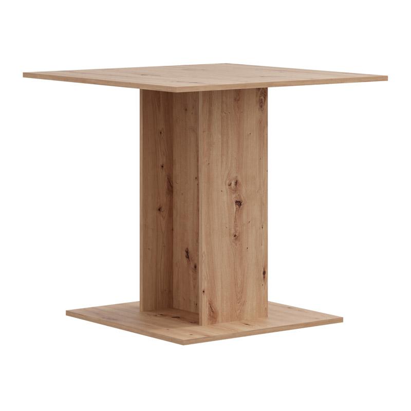 Τραπέζι Τραπεζαρίας Capua Artisan Oak Χρώμα 80x80x76εκ