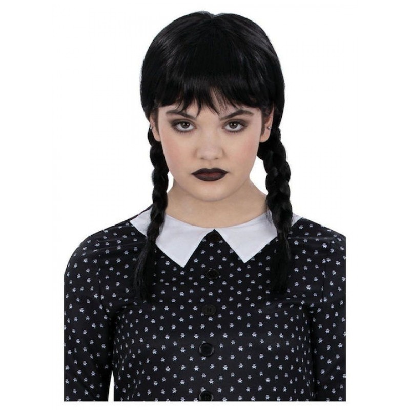 Αποκριάτικο Αξεσουάρ Kids Gothic School Girl Plait Wig One Size Fun Fashion 