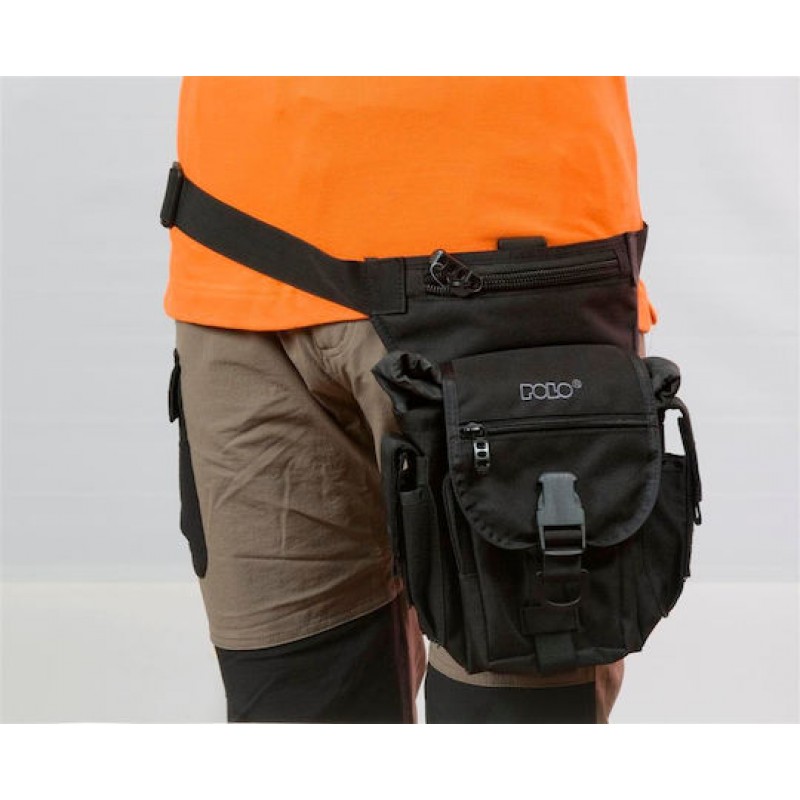 Τσαντάκι Μηρού Στρατιωτικό Μαύρο 3lt Polo Gun 