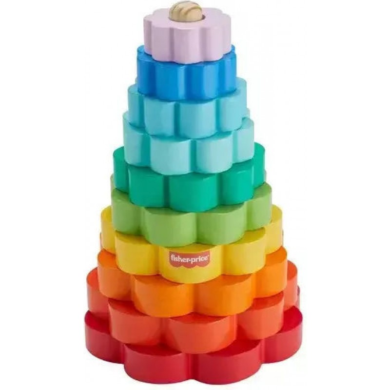 Παιχνίδι Στoίβαξης Ring Stacker από Ξύλο για 18+ Μηνών Fisher Price