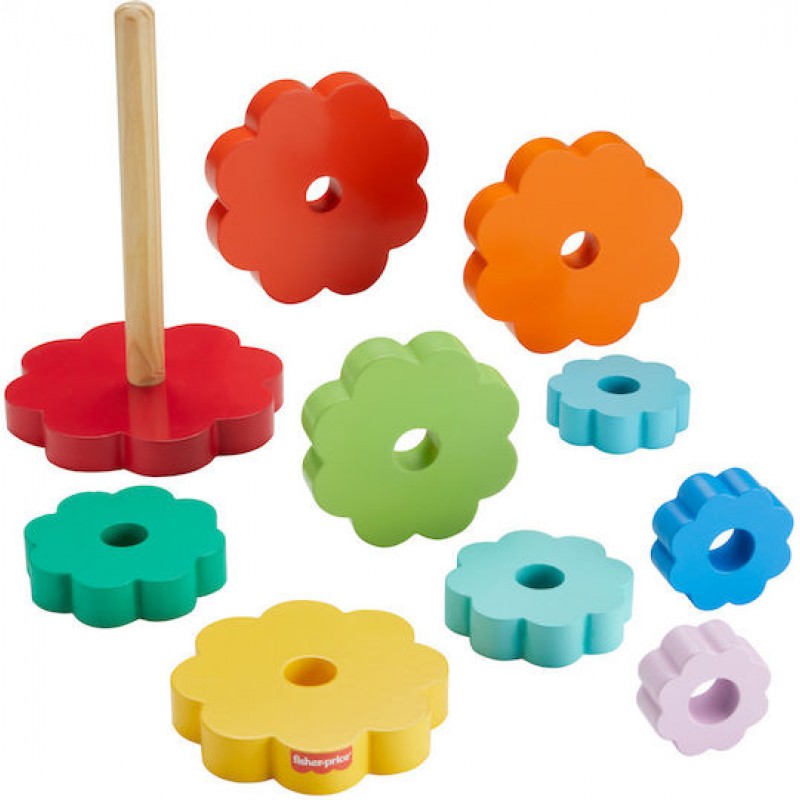Παιχνίδι Στoίβαξης Ring Stacker από Ξύλο για 18+ Μηνών Fisher Price