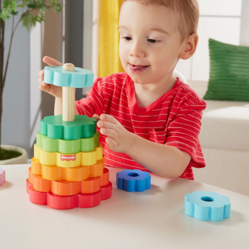 Παιχνίδι Στoίβαξης Ring Stacker από Ξύλο για 18+ Μηνών Fisher Price