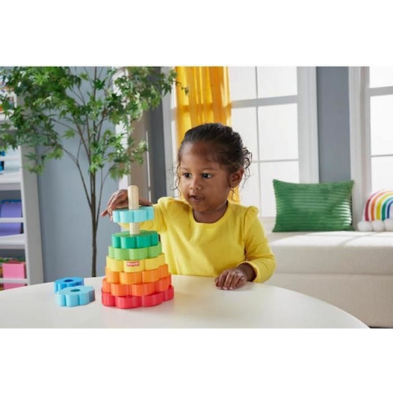 Παιχνίδι Στoίβαξης Ring Stacker από Ξύλο για 18+ Μηνών Fisher Price