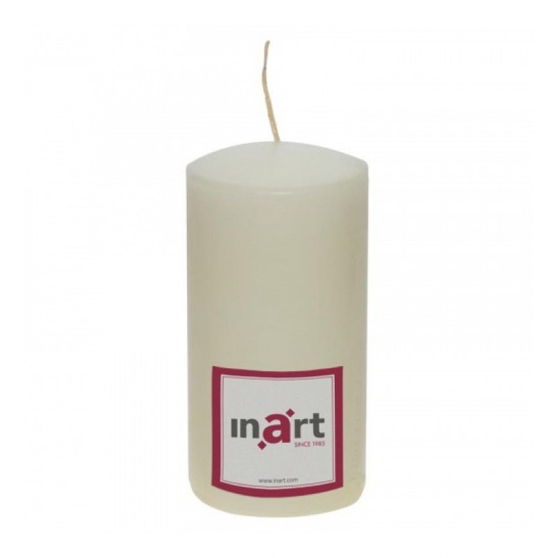Κερί Παραφίνης εκρού 7x7x14εκ