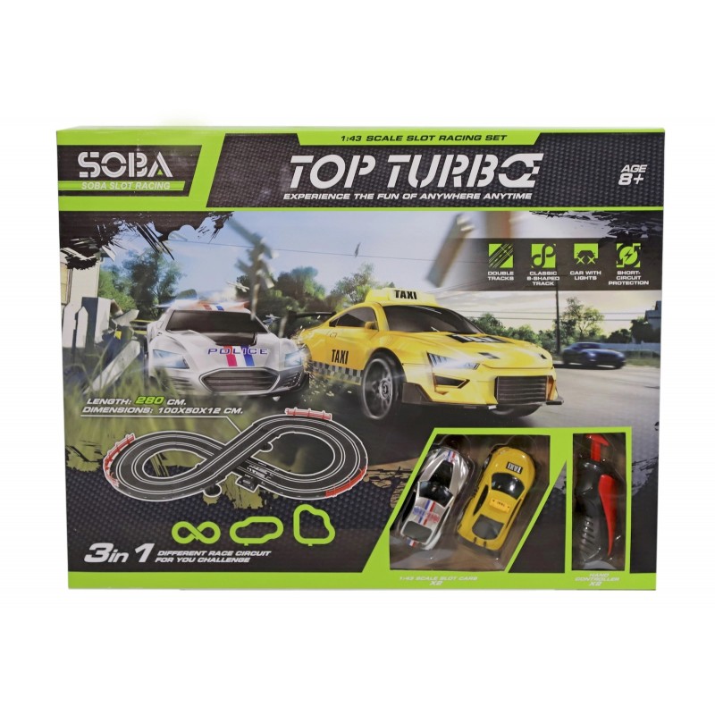 Αυτοκινητόδρομος Αγωνιστικός Ρεύματος Με 2 Αυτοκίνητα Kider Toys 