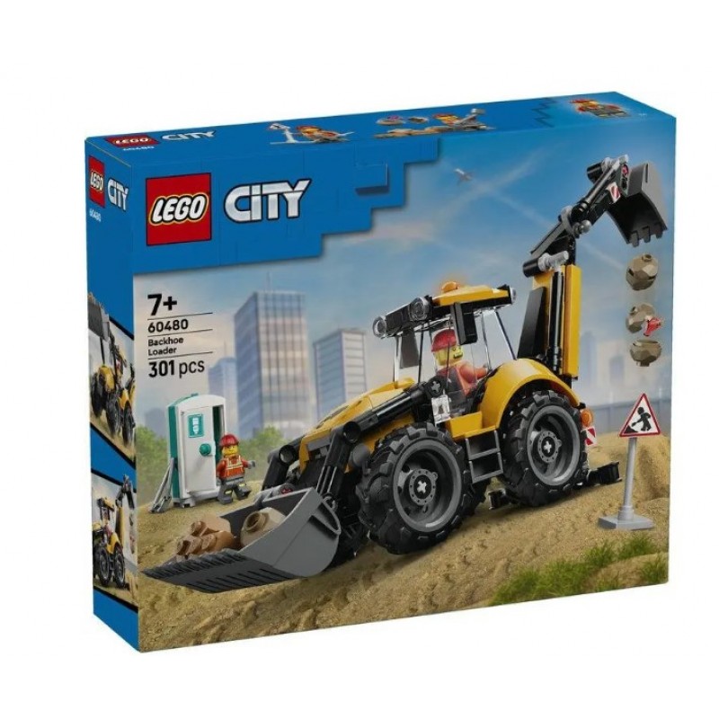 City Yellow Backhoe Loader Για 7+ Ετών Lego 