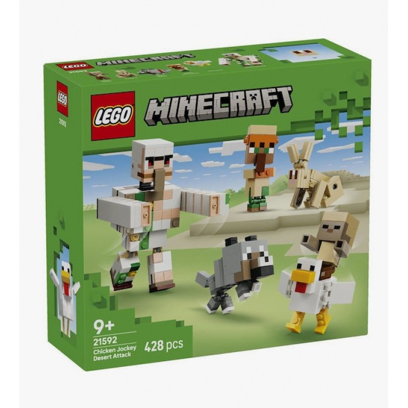 Minecraft Desert Attack with Chicken Jockey  9+ Ετών 428τμχ Lego