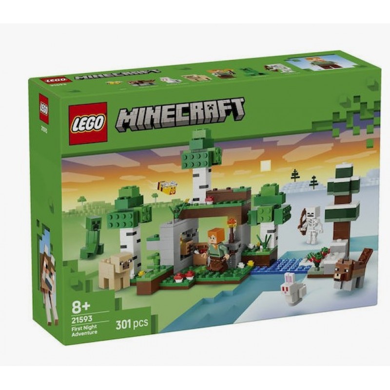 Minecraft First Night Adventure 8+ Ετών 301τμχ Lego