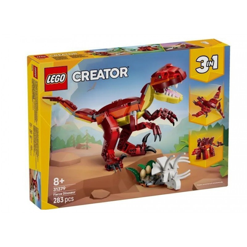 Creator 3-in-1 Άγριος Δεινόσαυρος 8+ Ετών 283τμχ Lego