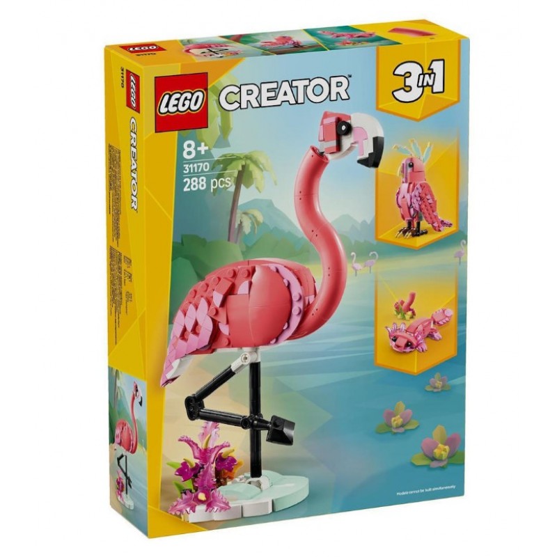 Creator Άγρια Ζώα: Ροζ Φλαμίνγκο 8+ Ετών 288τμχ Lego