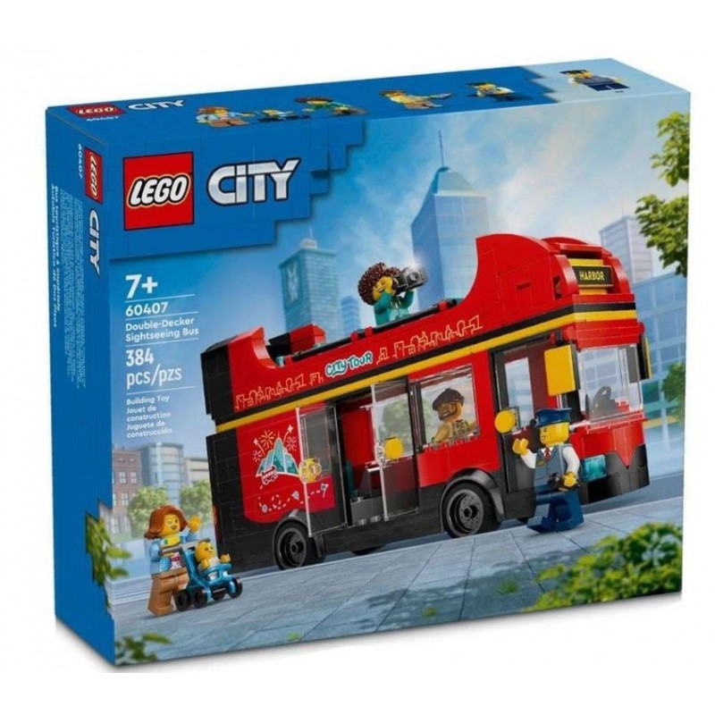 City Red Double-decker Sightseeing Bus 7+ Ετών 384τμχ Lego