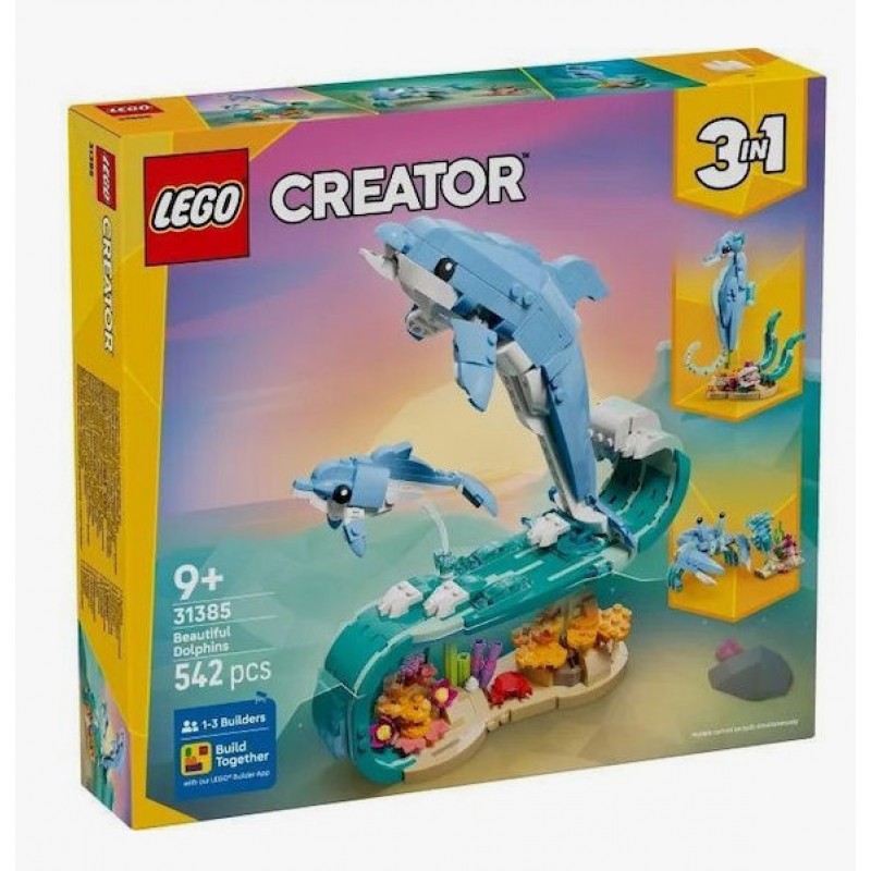 Creator 3-in-1 Sea Animals: Beautiful Dolphins 9+ Ετών 542τμχ Lego
