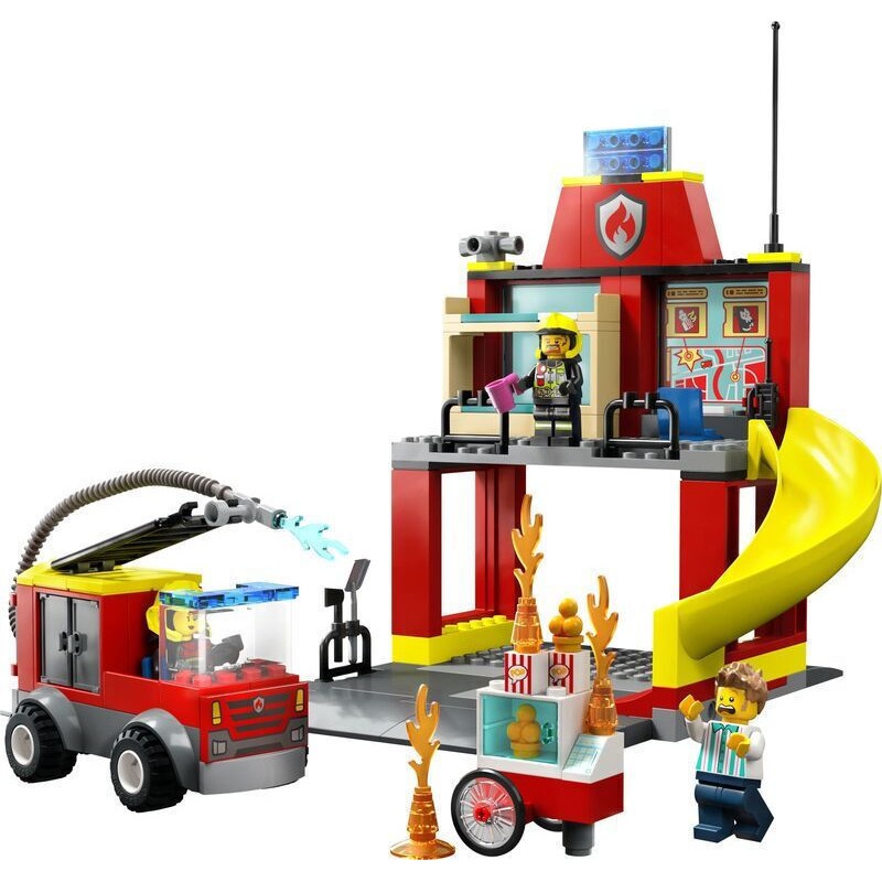 Πυροσβεστικός Σταθμός Kαι Πυροσβεστικό Φορτηγό 60375 LEGO®