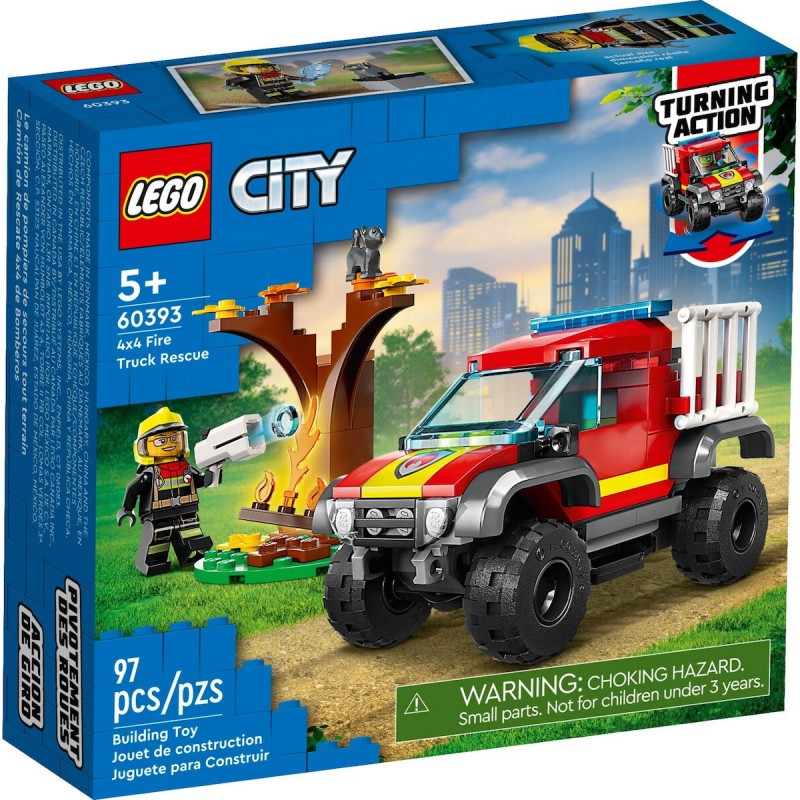 Διάσωση Με Πυροσβεστικό Όχημα 4x4 60393 LEGO