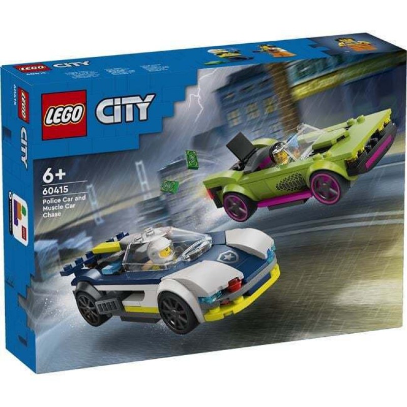  Κυνηγητό Αυτοκινήτου Αστυνομίας Και Muscle Car 60415 LEGO®