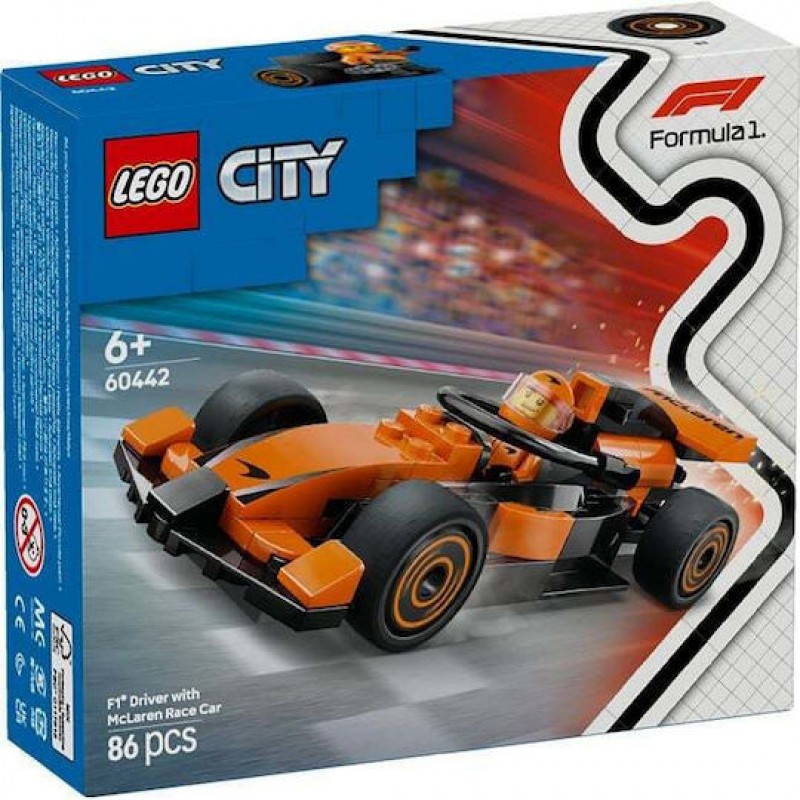 Οδηγός F1® με Αγωνιστικό Αυτοκίνητο McLaren 60442 LEGO®