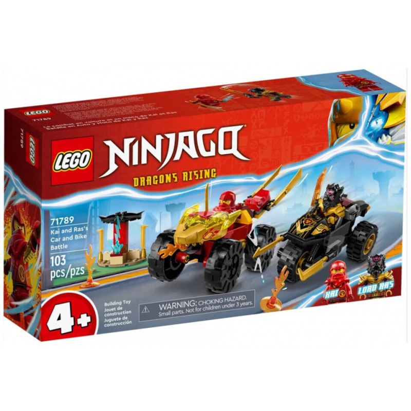 Μάχη Του Κάι Και Του Ρας Με Αυτοκίνητο Και Μηχανή 71789 LEGO® 