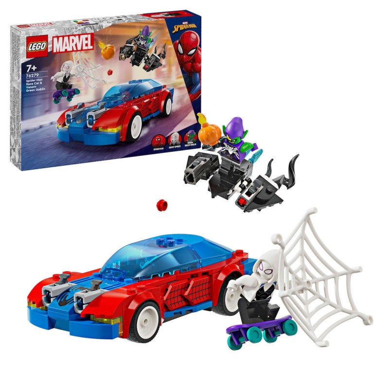 Αγωνιστικό Αυτοκίνητο Σπάιντερ-Μαν & Βένομ Γκριν Γκόμπλιν 76279 LEGO®