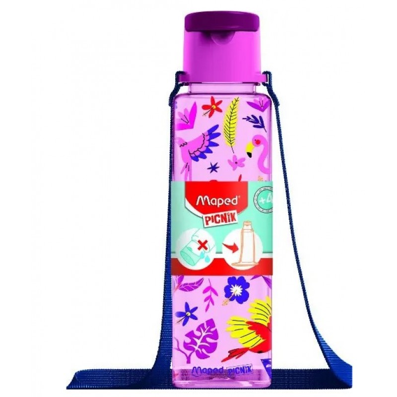 Παιδικό Παγούρι Πλαστικό Birds Μωβ 500ml Maped 
