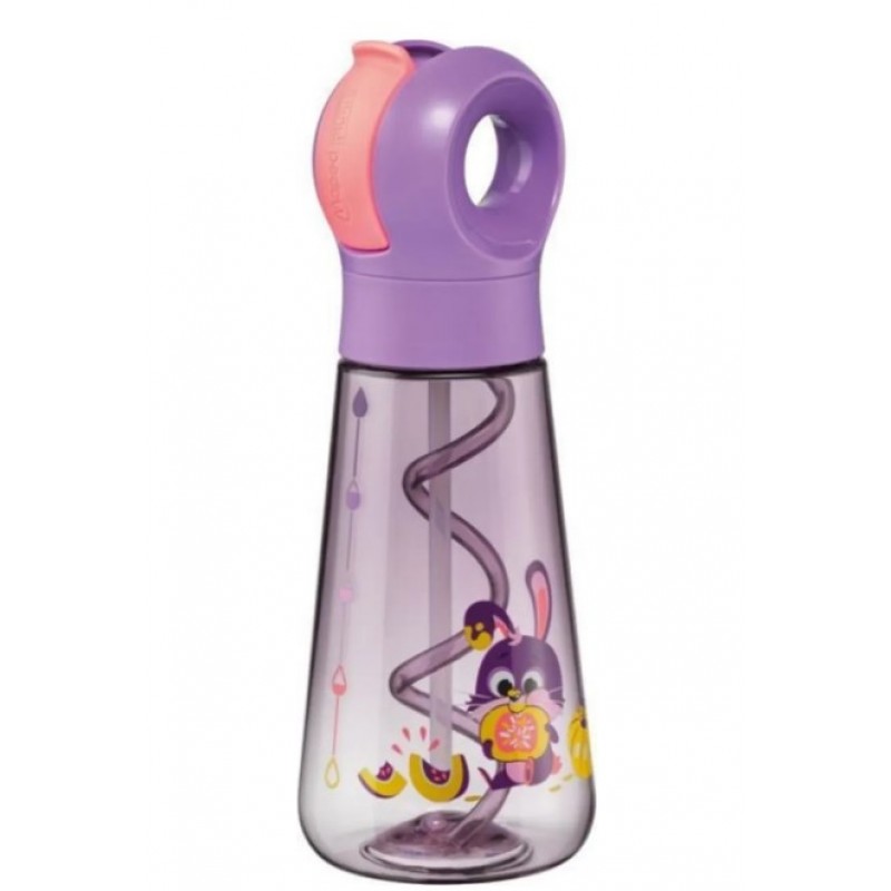Παιδικό Παγούρι με Καλαμάκι Picnik Rabbit Μωβ 500ml Maped 