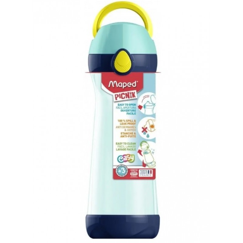 Παιδικό Μπουκάλι Πλαστικό BPA Free με Καλαμάκι Concept Picnik Γαλάζιο 580ml Maped 