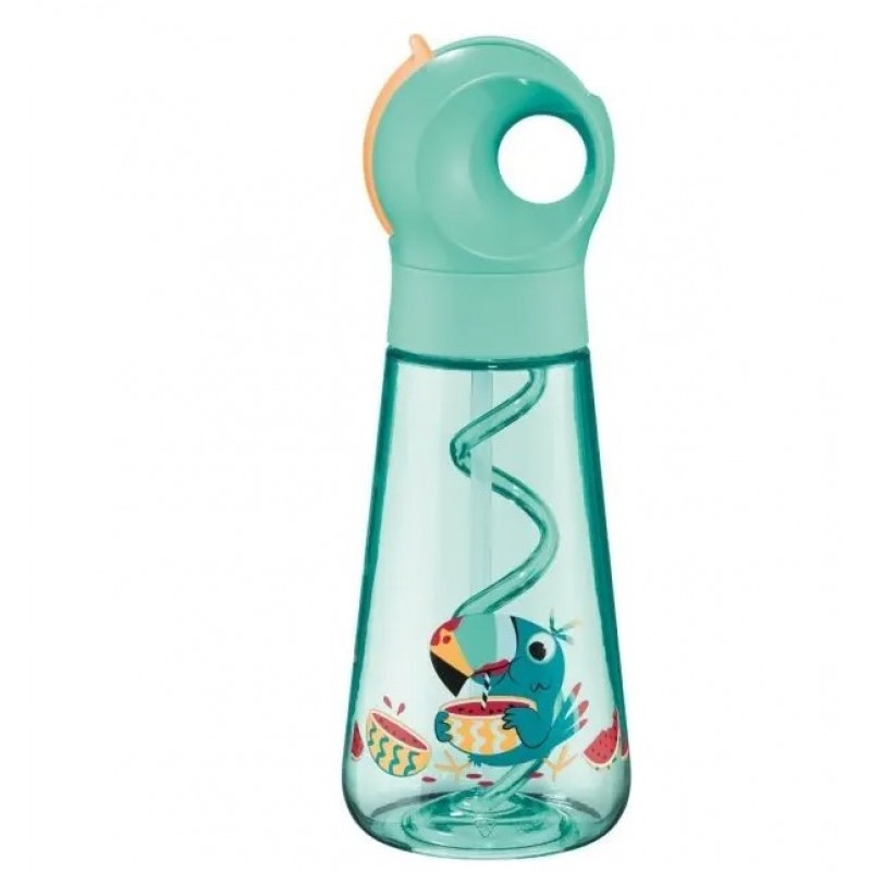 Παιδικό Παγούρι με Καλαμάκι Πράσινο Picnik Toucan Mint 500ml Maped 