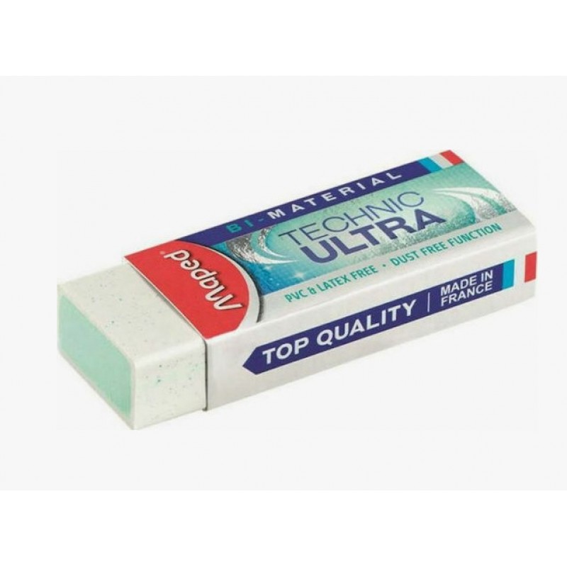 Γόμα Για Μολύβι Technic Ultra Λευκή Maped 