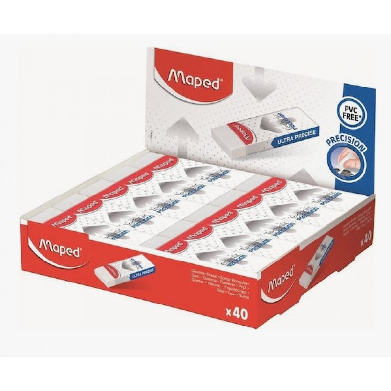 Γόμα Για Μολύβι Technic Precision Λευκή Maped 