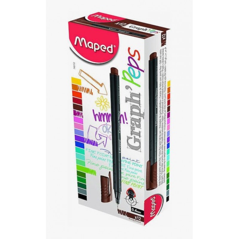 Μαρκαδόρος Σχεδίου Apple Green 0.4mm Graph'Peps Maped 