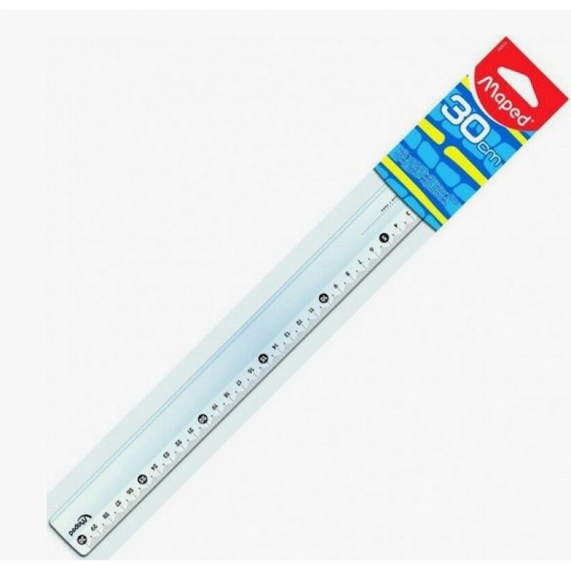Χάρακας Πλαστικός Διάφανος 30cm Cristal Eco Maped 