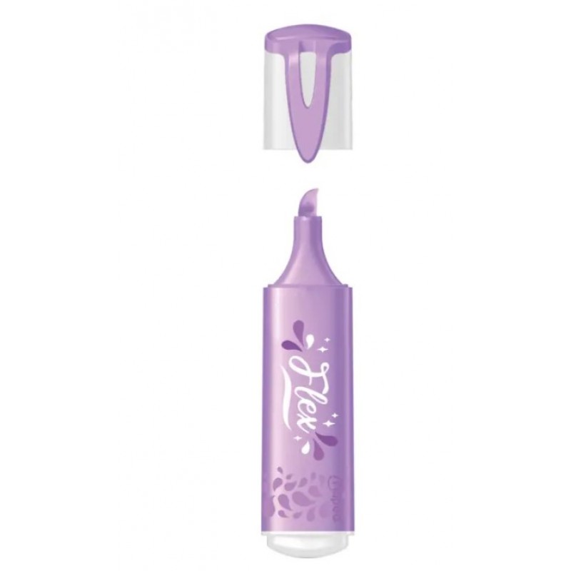 Μαρκαδόρος Υπογράμμισης Flex Pastel Lettering Μωβ Maped 
