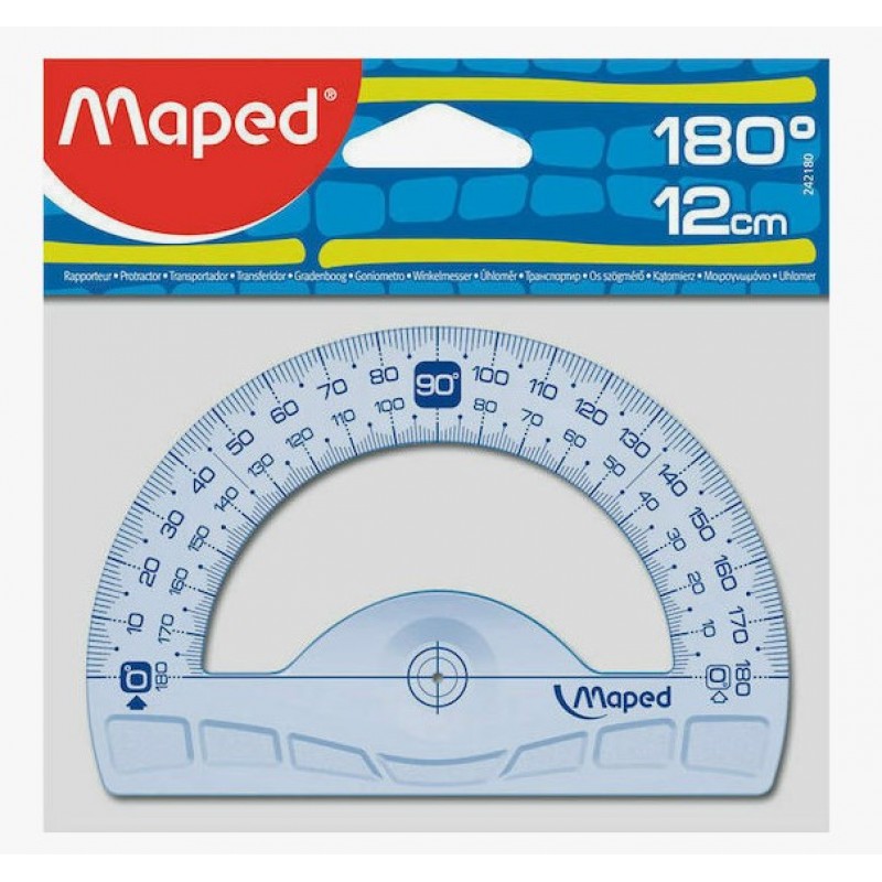 Μοιρογνωμόνιο Πλαστικό Διάφανο 12cm Maped 