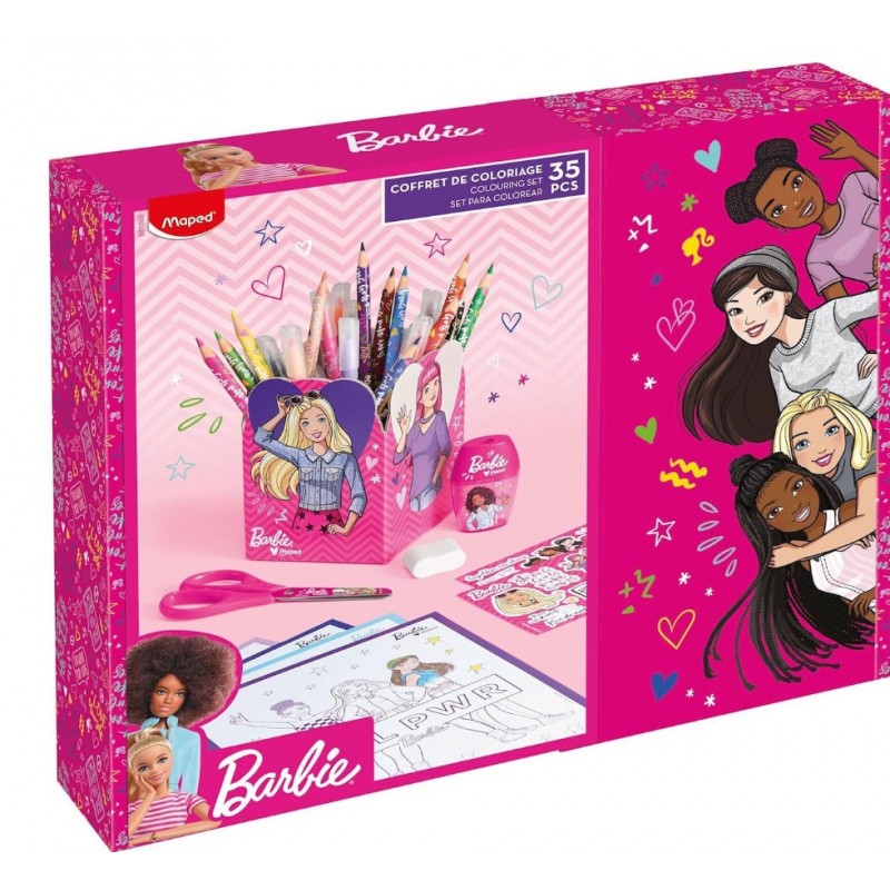 Σετ Ζωγραφικής Barbie 35Τμχ Maped 