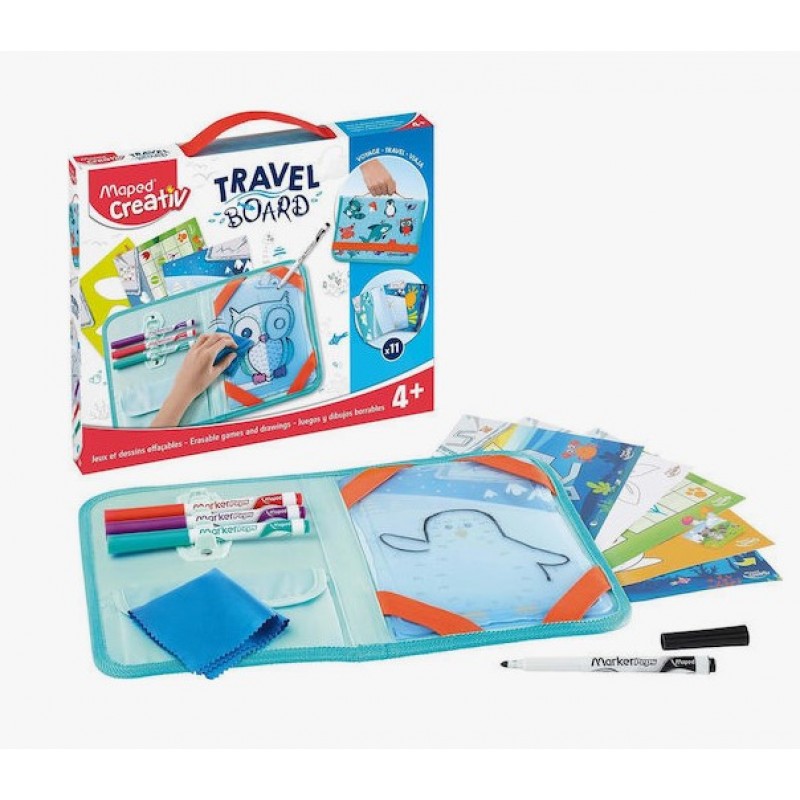 Ζωγραφική Travel Board Ζωάκια Για Παιδιά 4+ Ετών 18τμχ Maped 