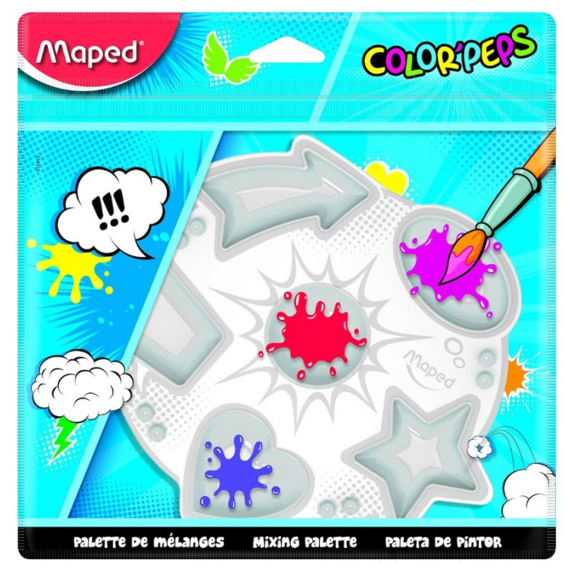 Πλαστική Παλέτα Ζωγραφικής 6 Θέσεων Maped 