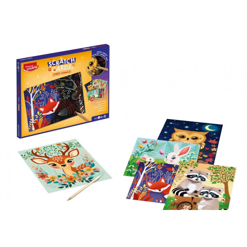 Παιδική Χειροτεχνία Scratch Pads Maped Forest Animals Maped 