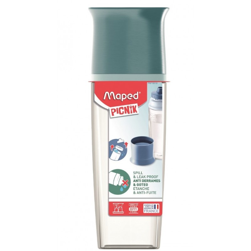 Πλαστικό Παιδικό Παγούρι Picnic Non Spill Πράσινο 500ml Maped 