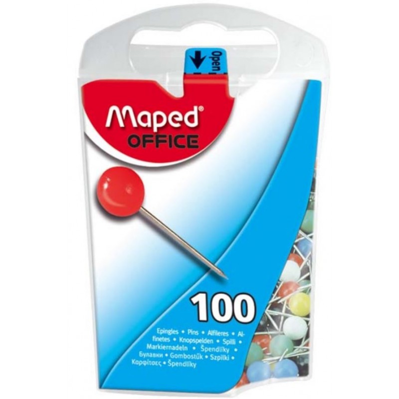 Καρφίτσες Με Μικρή Μπίλια 100τεμ. 5mm Maped 